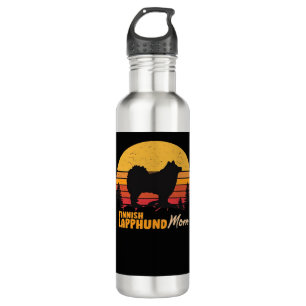 Finnish Lapphund Dog Mom Vintage Retro Classic T-S 710 Ml Water Bottle