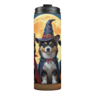 Finnish Lapphund Dogs Pumpkin Halloween Funny Thermal Tumbler