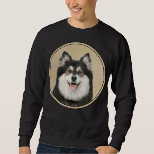 Finnish Lapphund Painting - Cute Original Dog Art Sweatshirt