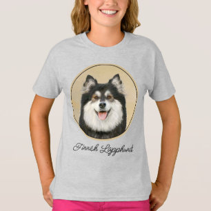 Finnish Lapphund Painting - Cute Original Dog Art T-Shirt