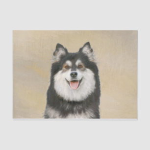 Finnish Lapphund Painting - Cute Original Dog Art Tissue Paper