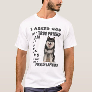 Finnish Lapphund Quote Mum Dad Print, Finnish Lapp T-Shirt