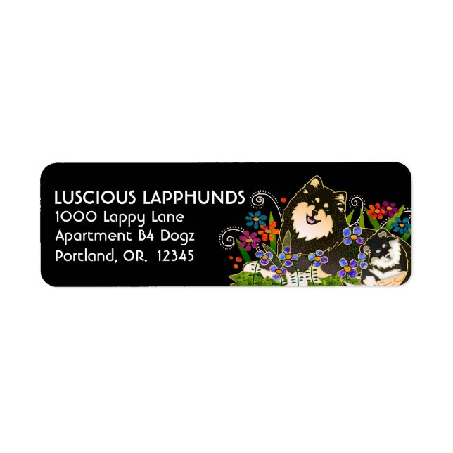 FINNISH LAPPHUND - Return Address Labels Customise (Front)