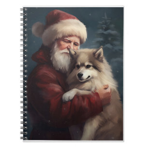 Finnish Lapphund Santa Claus Festive Christmas Notebook