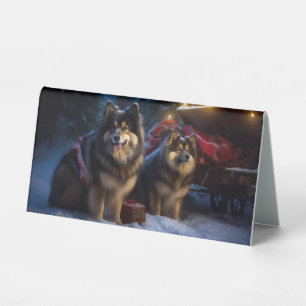 Finnish Lapphund Snowy Sleigh Christmas Decor