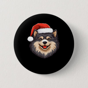 Finnish Lapphund Ugly Sweater Christmas Classic T- 6 Cm Round Badge