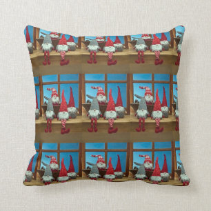 FINNISH SANTA GNOMES CHRISTMAS PILLOW