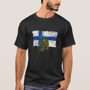 Finnish Scandinavia Finn Finland Susi Suomi Lapp H T-Shirt
