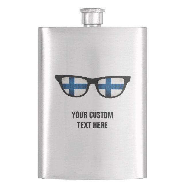 Finnish Shades custom flask (Front)