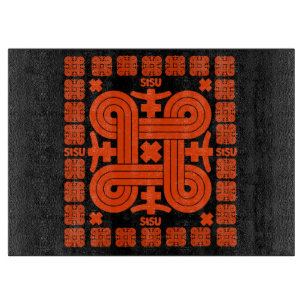 Finnish Sisu Art Cutting Board