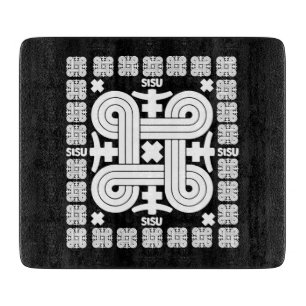 Finnish Sisu Art Cutting Board