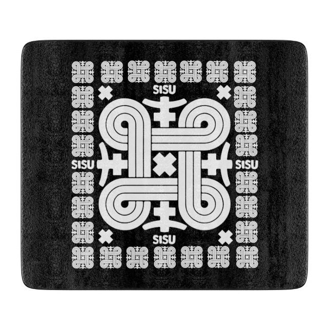 Finnish Sisu Art Cutting Board (Front)