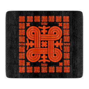 Finnish Sisu Art Cutting Board