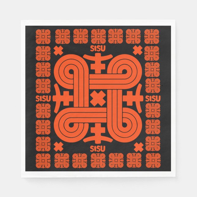 Finnish Sisu Art Napkin (Front)