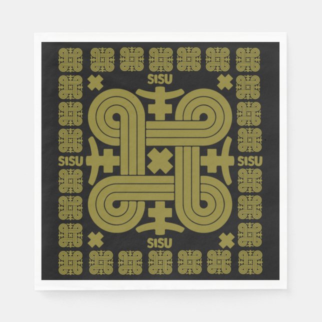 Finnish Sisu Art Napkin (Front)