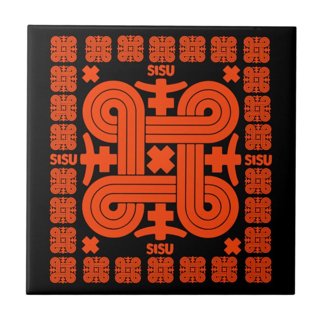 Finnish Sisu Art Tile (Front)