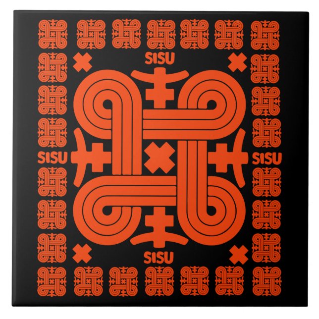 Finnish Sisu Art Tile (Front)