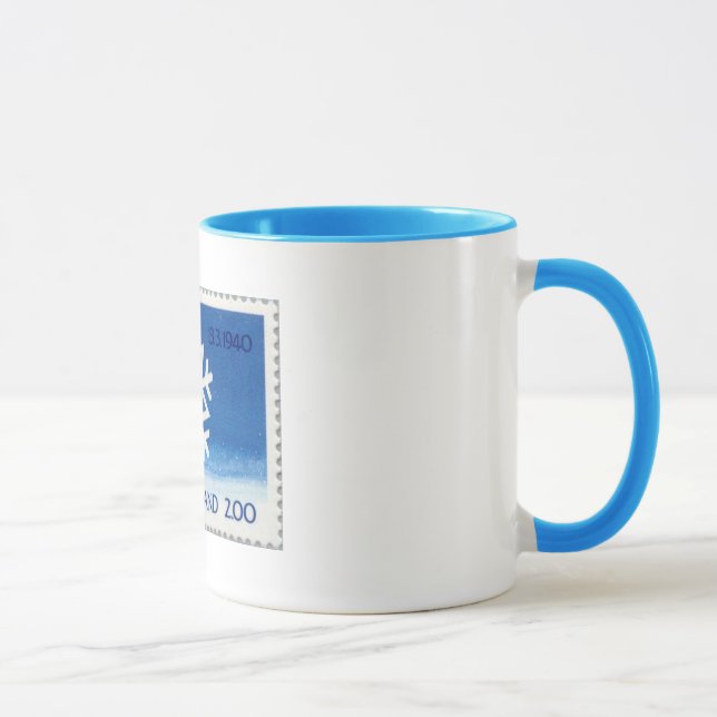 Finnish Snowflake Stamp Mug (Right)