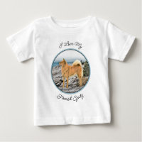Finnish Spitz at Seashore Painting - Dog Art