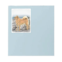 Finnish Spitz at Seashore Painting - Dog Art
