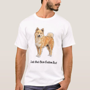 Finnish Spitz Dog Create Your Own Custom Text T-Shirt