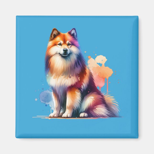 Finnish Spitz Dog Magnet (Front)