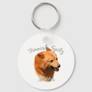 Finnish Spitz Mum 2 Key Ring