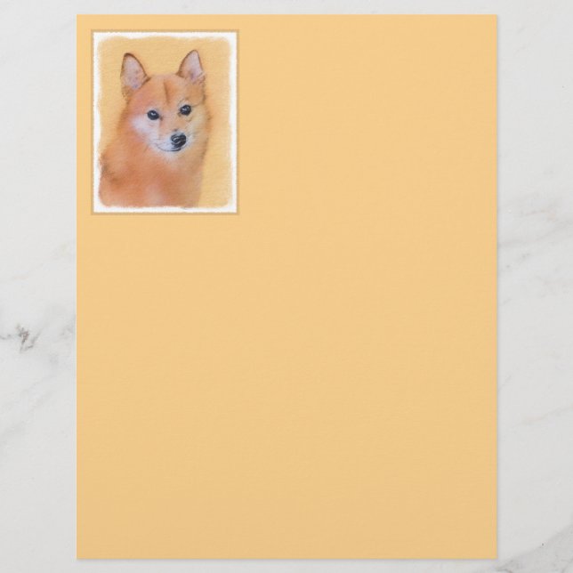 Finnish Spitz Painting - Cute Original Dog Art (Front)