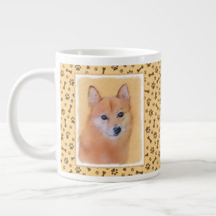 Finnish Spitz Painting - Cute Original Dog Art Large Coffee Mug