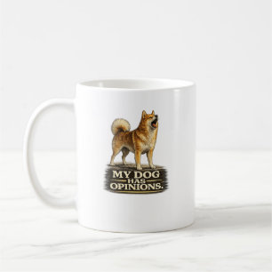 Finnish Spitz Shirt – My Dog Has Opinions Coffee Mug