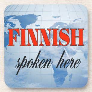 Finnish spoken here cloudy earth coaster
