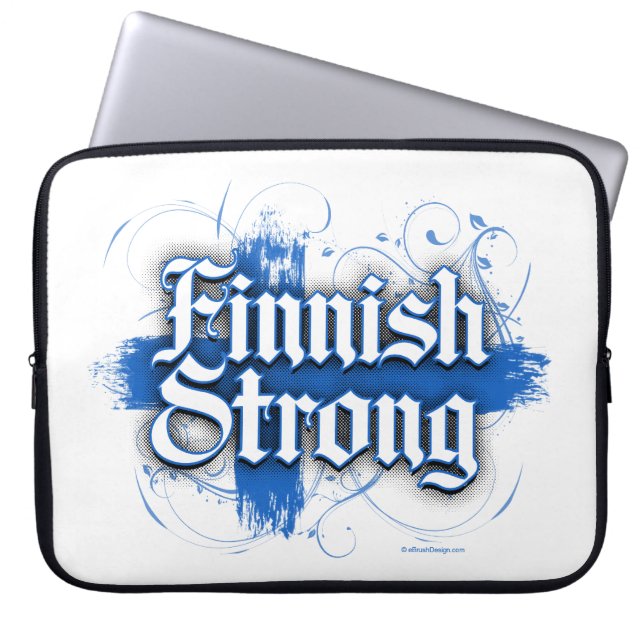 Finnish Strong (Finland) Laptop Sleeve (Front)