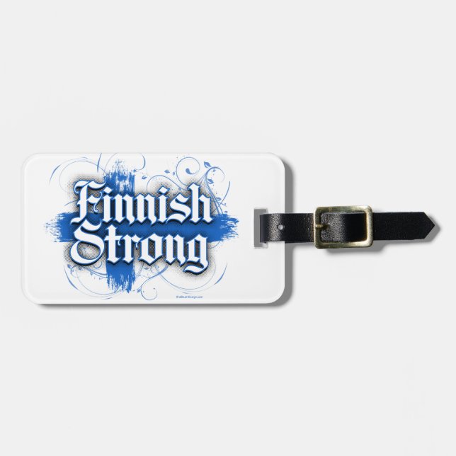 Finnish Strong (Finland) Luggage Tag (Front Horizontal)