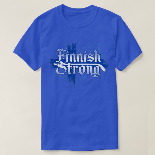 Finnish Strong hockey in Finland T-Shirt (Design Front)