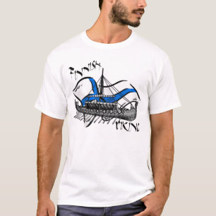 Finnish viking Ship Finland flag gear T-Shirt