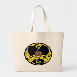 Fino Smile Yellow Fab! Large Tote Bag