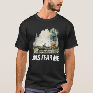 Fins Fear Me Memes Hunting Trending Hunter Funny F T-Shirt
