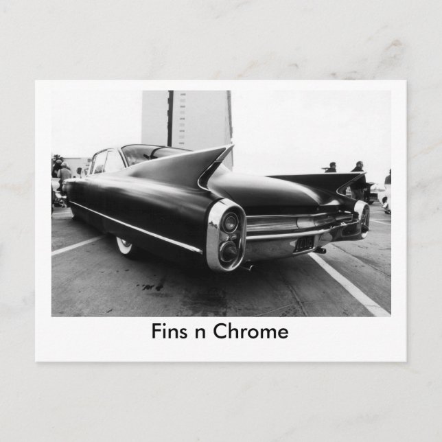 Fins n Chrome Postcard (Front)