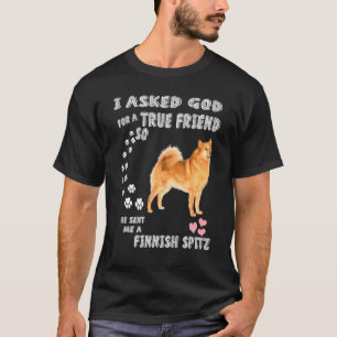 Finsk Spets Mum Hunting Dog Dad Costume Cute Finni T-Shirt