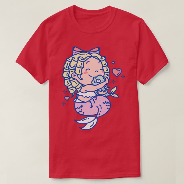 Fintastic friendly mermaid T-Shirt (Design Front)