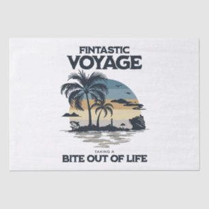Fintastic Voyage Taking a Bite Out of Life Tissue Paper