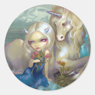 "Fiona and the Unicorn" Sticker