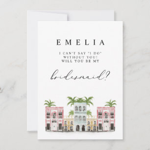FIONA Charleston Photo Bridesmaid Proposal Card