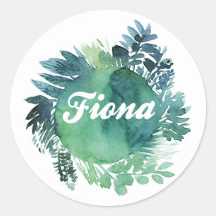 Fiona Foliage Classic Round Sticker