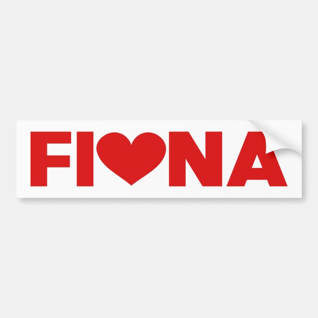 Fiona Love Bumper Sticker (Front)