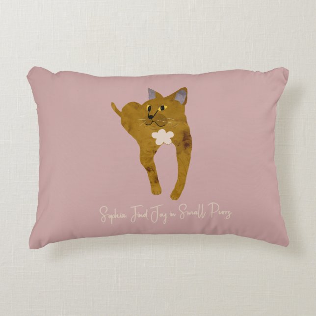 Fiona the Cat Accent Pillow (Front)
