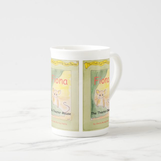Fiona the Theatre Mouse Bone China Mug (Front Right)