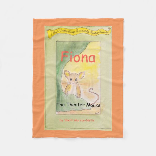 Fiona the Theatre Mouse Fleece Blanket (Front)