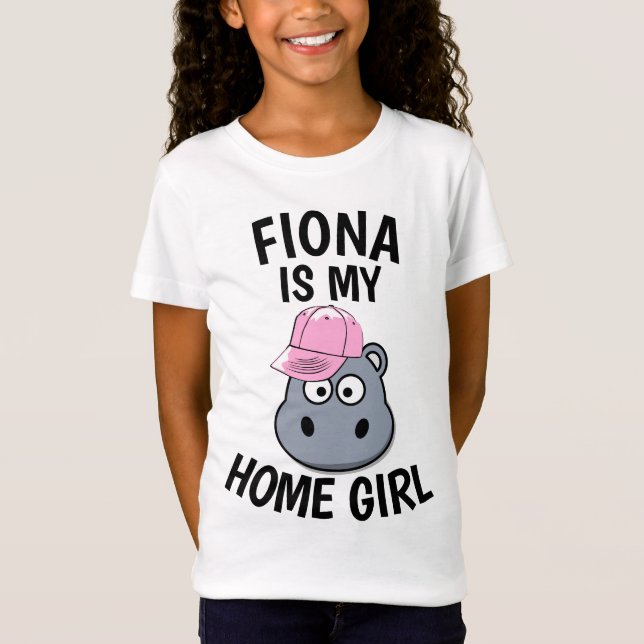 FIONA Zoo HIPPO Funny T-shirts (Front)