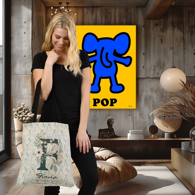 Fiona's Enchanted Blossom - Boho Floral Monogram Crossbody Bag (Creator Uploaded)